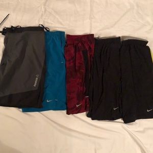 5 pair of men’s athletic shorts